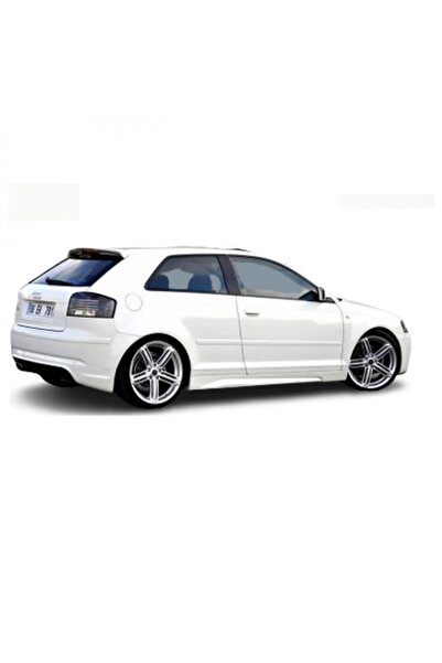 HasAkman A3 8P Uyumlu 4 Kapı Yan Marşpiyel Seti Mat Siyah Plastik 2 Adet 2006 2007 2008 2009 2010 2011 2012