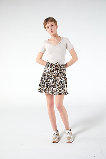 PAULMARK Κοντή φούστα με σχέδιο