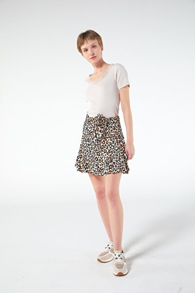 PAULMARK Κοντή φούστα με σχέδιο