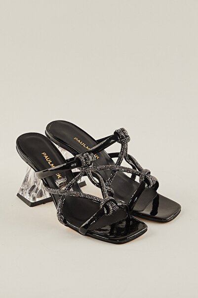 PAULMARK Transparent Heel Slippers