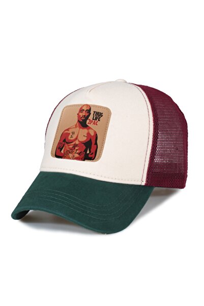 Trucker Tupac 13 Model Fileli Şapka - Değiştirilebilir Deri Patch