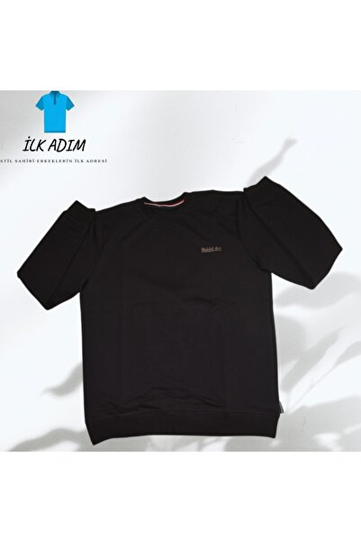 Wolddi.Das erkek siyah sweatshirt