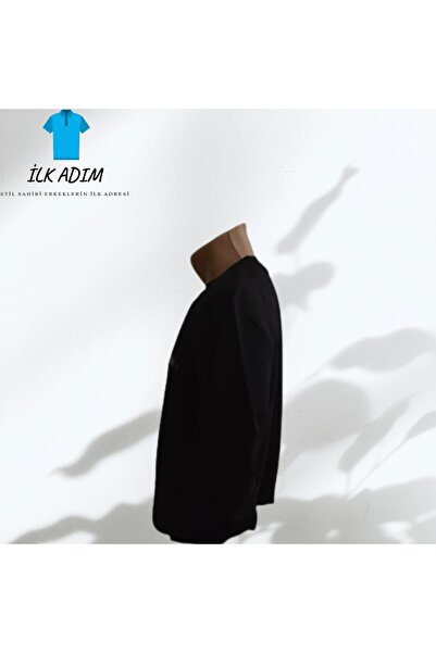 Wolddi.Das erkek siyah sweatshirt