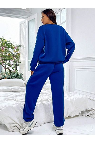 Keywest Σετ φόρμας Unisex Couple California Orange με 3 νήματα μπλε λαιμόκοψη