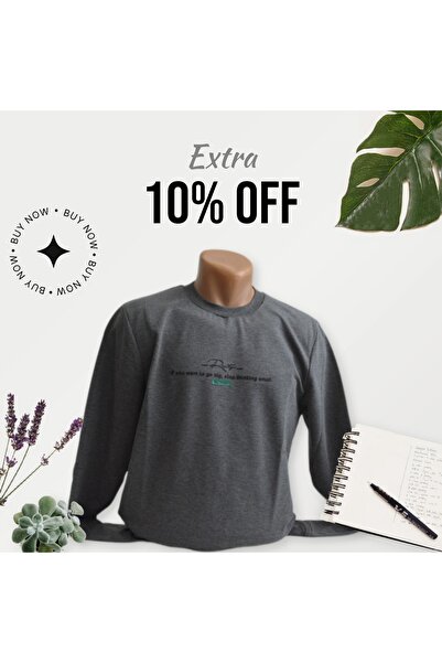 erkek koyu gri sweatshirt
