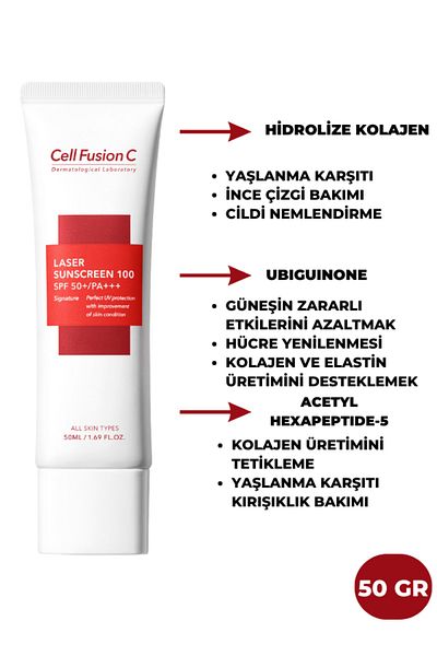 Cell Fusion C HiGh ProTecTive Laser AnTi-aGinG - 50 ml Sunscreen for All Skin TYpes