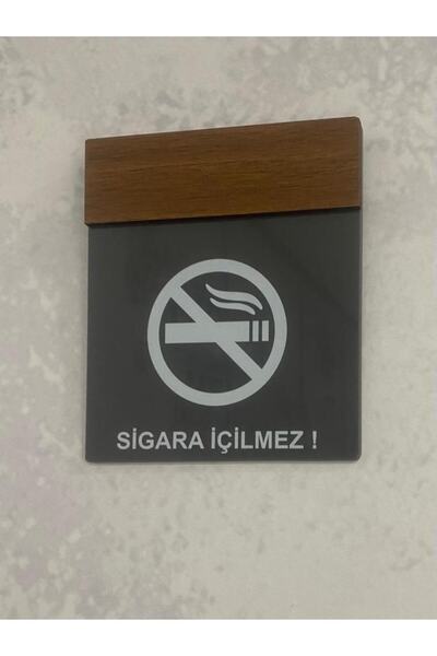 Dekokonsept Wooden Serisi Sigara Içilmez Uyarı Tabelası