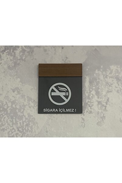 Dekokonsept Wooden Serisi Sigara Içilmez Uyarı Tabelası