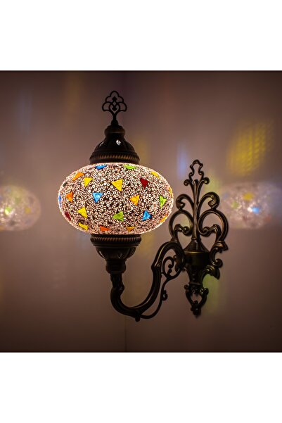 mosland home Mozaik Aplik Gece Lambası El Yapımı Mozaik Bahçe Hediyelik