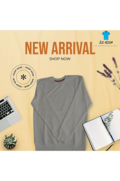 erkek beyaz sweatshirt