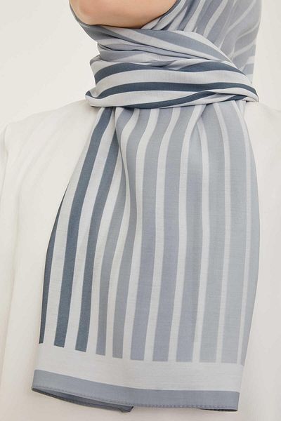Armine Trend Line Pattern Modal Shawl 5746-02