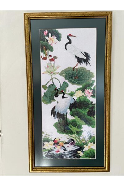 Tam Seramik El Yapımı Kanaviçe Tablo