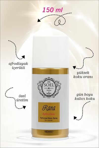 Soel Parfüm Kadın Deodorant Sprey Afrodizyak Içerikli Rana 150 Ml