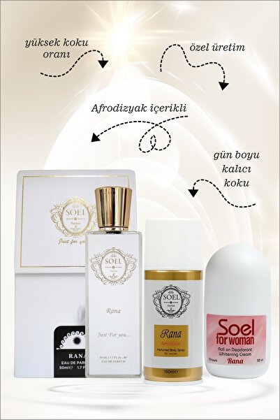 Soel Parfüm Rana Parfüm Edp 50ml Rana Deodorant Rana Roll-on Özel Zet
