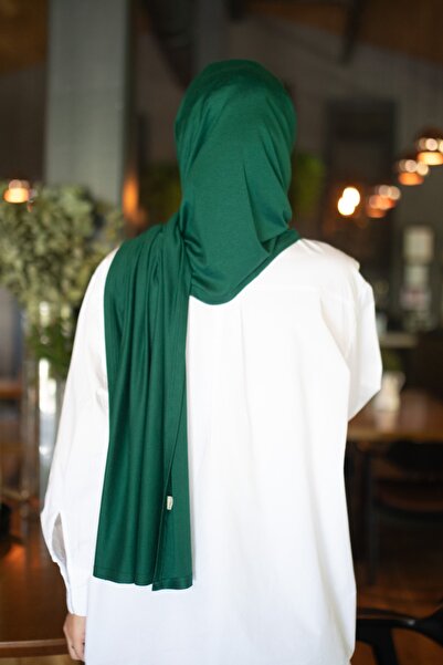 ELANS Combed Cotton Ready Practical Shawl Emerald Green