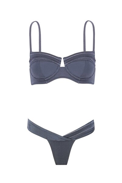 Monument Swimwear Harmonıa - Bikini Takım - Antrasit