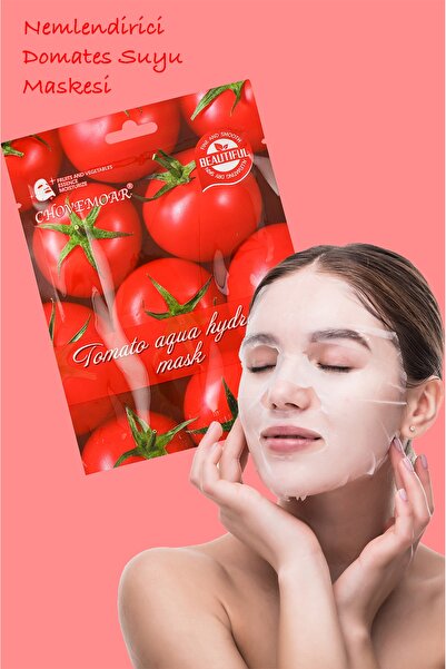 Uniquem Domates Özlü Onarıcı Yüz Maskesi Aqua Moisturizing Mask With Tomato Extract Xlm90