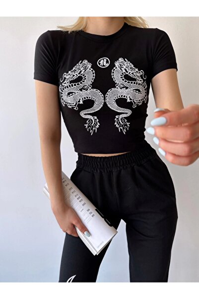 Bengi Clothing ΓΥΝΑΙΚΕΙΑ BARBIE PRINTED ΟΡΓΑΝΙΚΟ ΒΑΜΒΑΚΙ ΚΟΝΤΟΜΑΝΙΚΙ CROP TOP