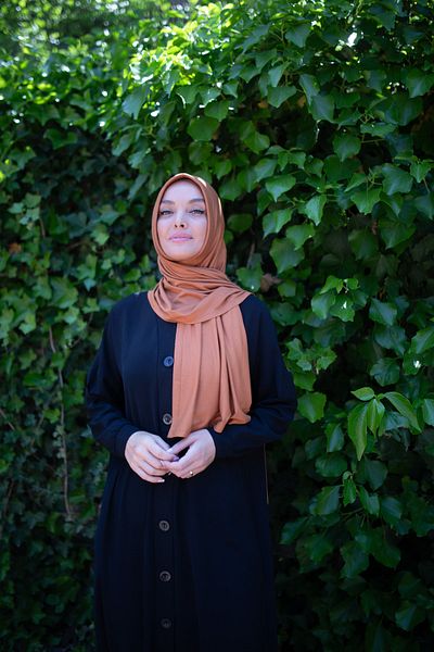 ELANS Combed Cotton Ready Practical Shawl Copper