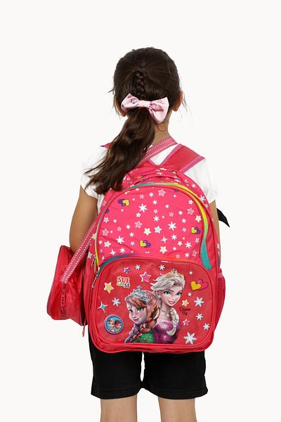 Moricha Set de rucsac și geantă de prânz pentru fete Goteen pentru școala primară și gimnazială roz Elsa