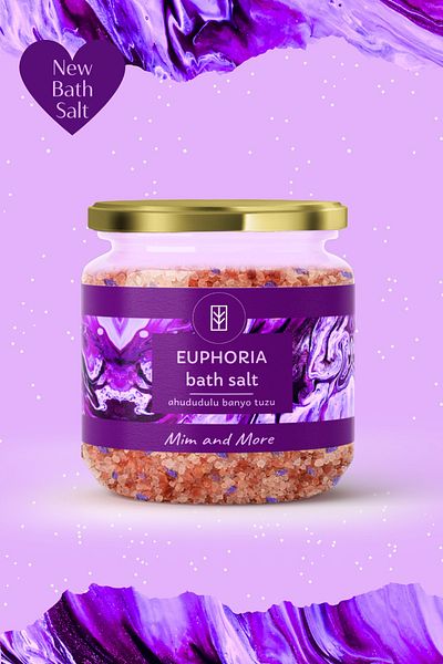 Mim and More Euphoria Blue Ivy Floral Bath Salt - 150 Gr