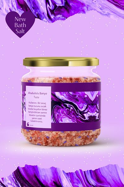 Mim and More Euphoria Blue Ivy Floral Bath Salt - 150 Gr
