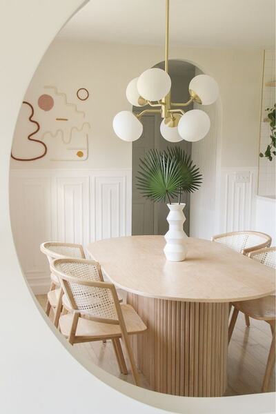 Latanwood Amy Oval Ahşap Masa