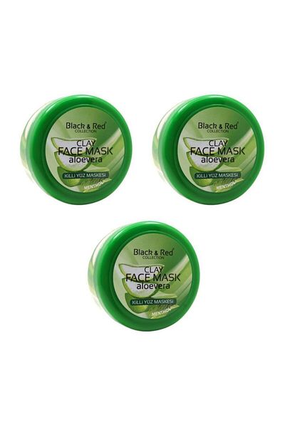 Black Red Clay Mask 400grMenthol 3 Pieces
