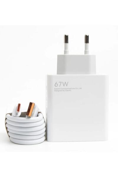 CoverCenter Xiaomi Redmi Note 12 Pro 5g Turbo 67 Wolt Hızlı Şarj Aleti Cihazı Usb Girişli Type-c Uçlu