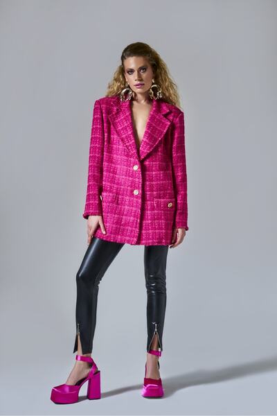BASAKLA OFFICIAL Tüvit Oversize Regina Blazer Ceket