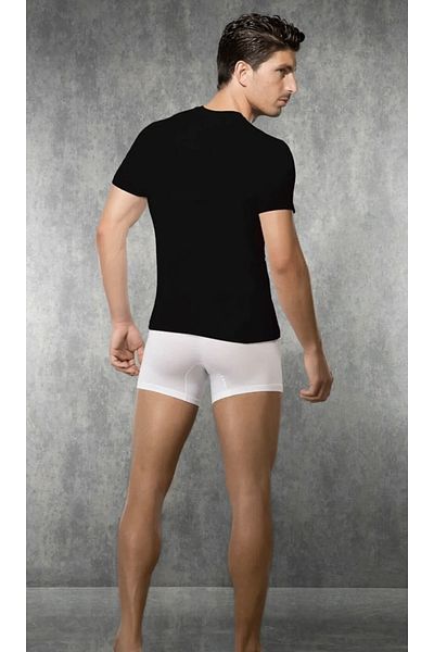 Doreanse Ανδρικό, Μαύρο, 45% Modal, 45% Βαμβάκι, T-shirt με λαιμόκοψη