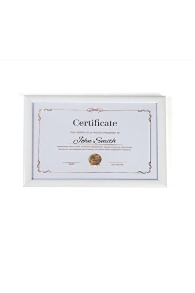 Ekoll Pvc A4 White Frame Document Photo Holder Unbreakable Pvc Frame