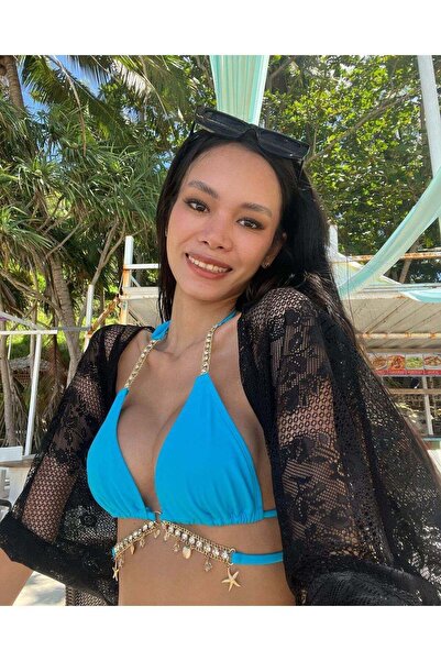 BF Bikini Fashion Τοπ μπικίνι με λεπτομέρεια αξεσουάρ Elimma