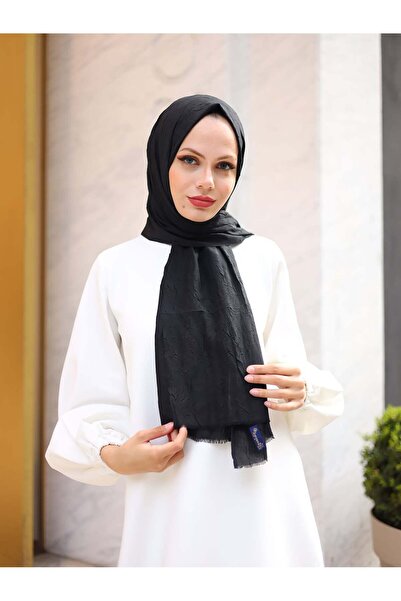 LOSYANA Bambu Kraş Şal Siyah