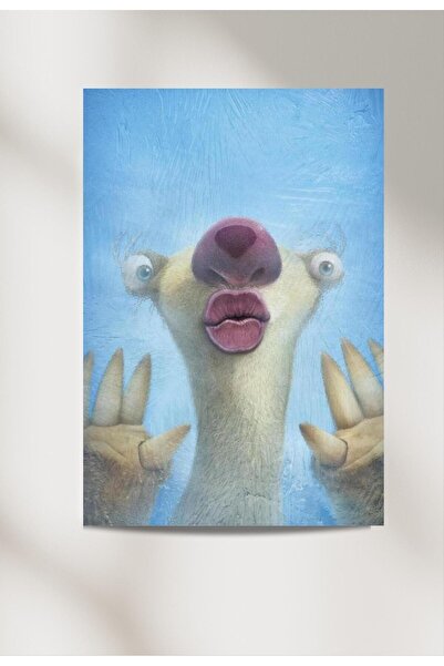 Genel Markalar Buz Devri Sid 33x48 Poster Duvar Posteri Çift Taraflı Bant Hediye