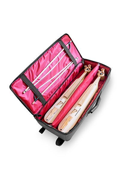 PANDURA MÜZİK Husă profesională pentru chitară dublă Gigbag - Culoare gri - Impermeabil