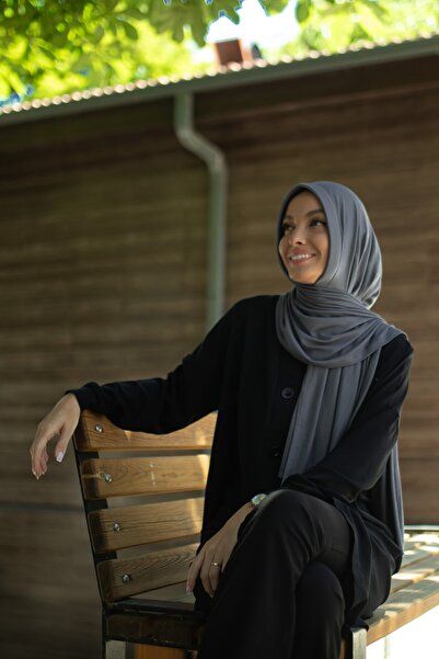 ELANS Combed Cotton Ready Practical Shawl Scarf Gray