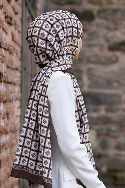 Vissona Γυναικείο σάλι πολυτελείας Medina Silk Mink-2