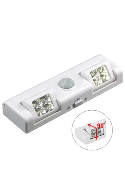 Mighty MİGHTY HAREKET SENSÖRLÜ PİLLİ 8 LED 2 TARAFLI MASA LAMBASI EV ELBİSE D...