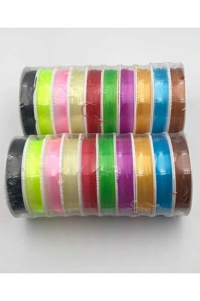 ella'nın çarşısı Linie de pescuit colorată, elastică și flexibilă, 10 bucăți,...