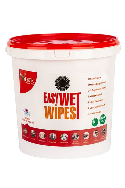 VEBOX Easy Wet Wipes Bucket Wet Wipes Gold 300 Pieces