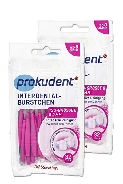 prokudent Dental Interface Brush External Diameter: 2 Mm - Wire Diameter: 0.4 Mm Pink (2 Pieces)