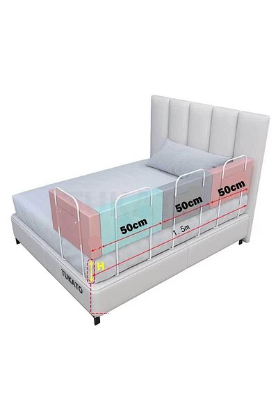 RevuBaby 50 CM Serenty Plus Bed Barrier Baby And Child Railing Safety Barrier GREEN