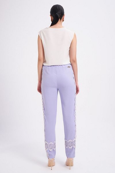 Balizza Blz-Sides Guipure Detailed Elastic Waist Trousers
