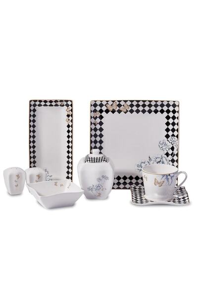 KORKMAZ مجموعة القهوة A8573 LINK COLL.28 P (مربع)