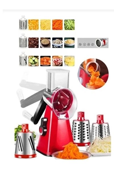 alpanya Yeni Nesil Çelik Doğrayıcı Dilimleyici Rendeleyici Sebze Meyve Et Jül...