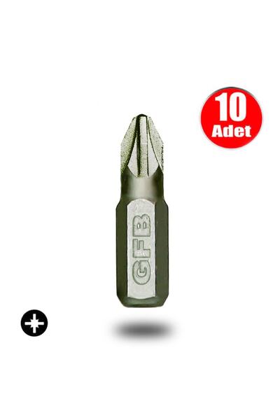 ALETÇANTAM Gfb Bits Yıldız Uç Vidalama Matkap Ucu Pz2 x 25mm - 10 Adet