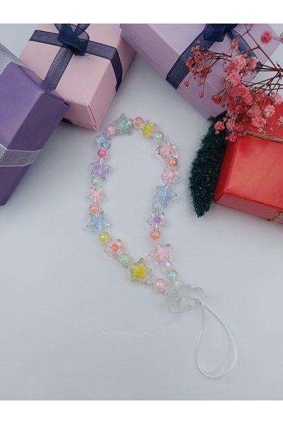 Efna Store Colorful Beaded Phone Charm, Phone Bracelet Accessory and Gift Box, Bag Accessory (Without Case)