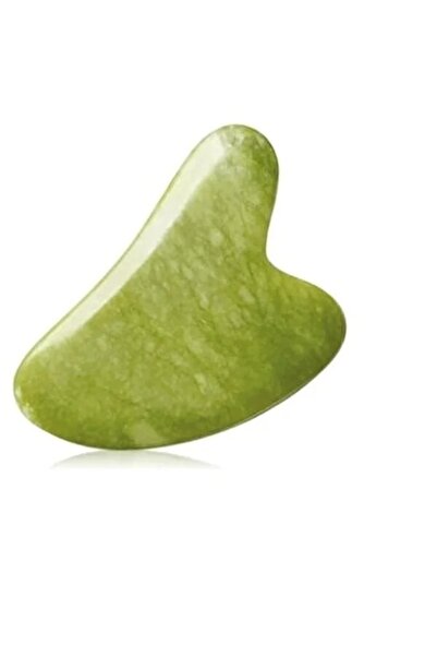 SARFEX Yeşim Taşı Doğal Taş Masaj Kalp Gua Sha Yüz Bakım Taşı Yüz Yogası