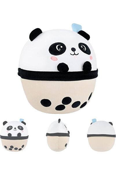 VipDeluXe Surplex Baloncuk Tea Panda Pelüş Hayvan Boba Pelüş 25 cm
